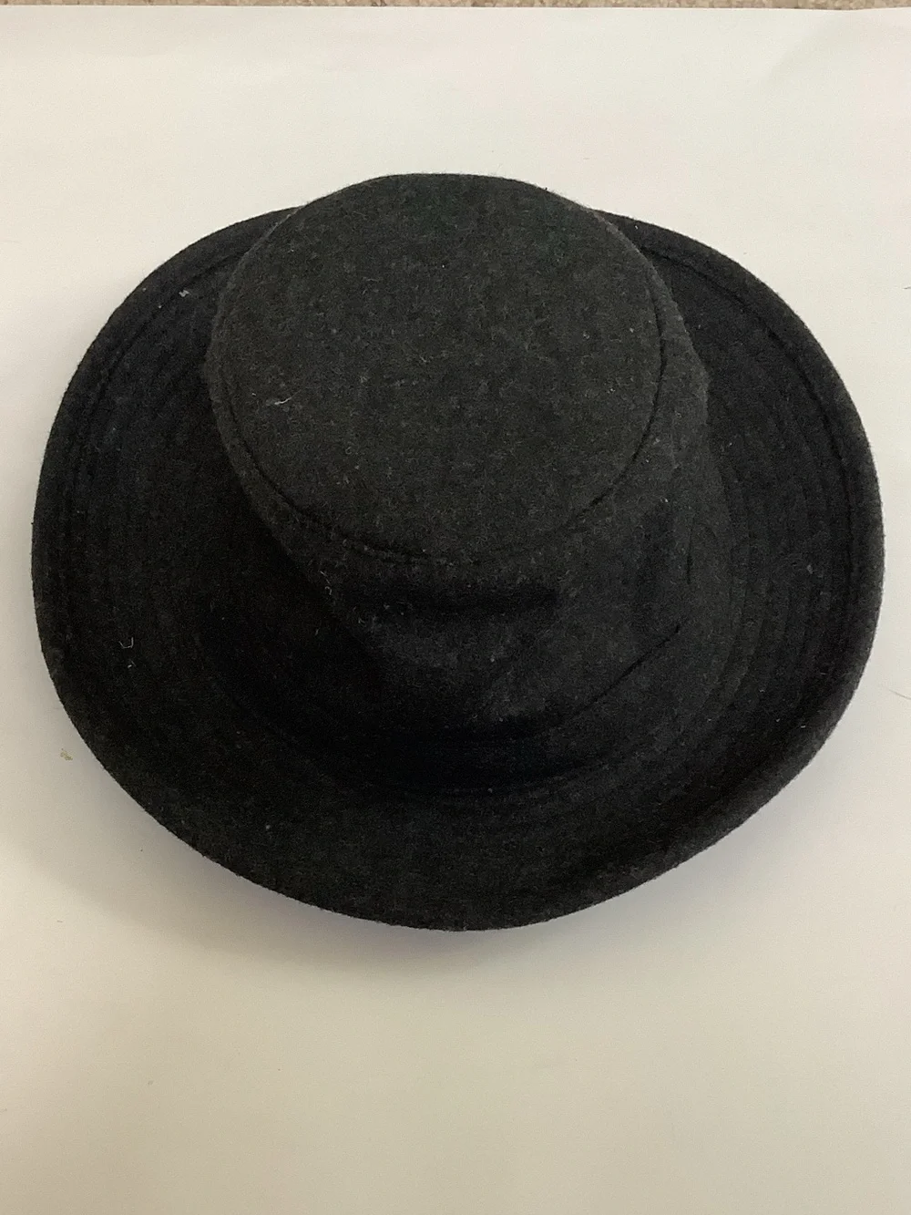 Duluth Charcoal Grey Crusher Wool Bucket Hat with Plaid Lining and Ear Flaps